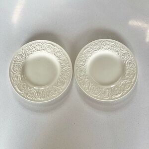 Set of 2 Vtg Patrician Wedgwood 6.5” Bread & Butter or dessert Plates England